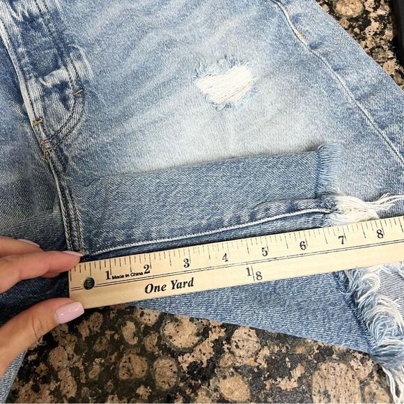 Lucky Brand Womens 90s Loose Short Blue Denim Jean Shorts Buttonfly Size 2/26 - Picture 8 of 8